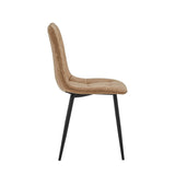 Ela Eetkamerstoel - Beige Microfiber