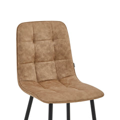 Ela Eetkamerstoel - Beige Microfiber