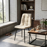 Chaise de salle à manger Ela - Lin beige NEA