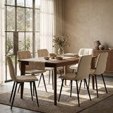Chaise de salle à manger Ela - Lin beige NEA