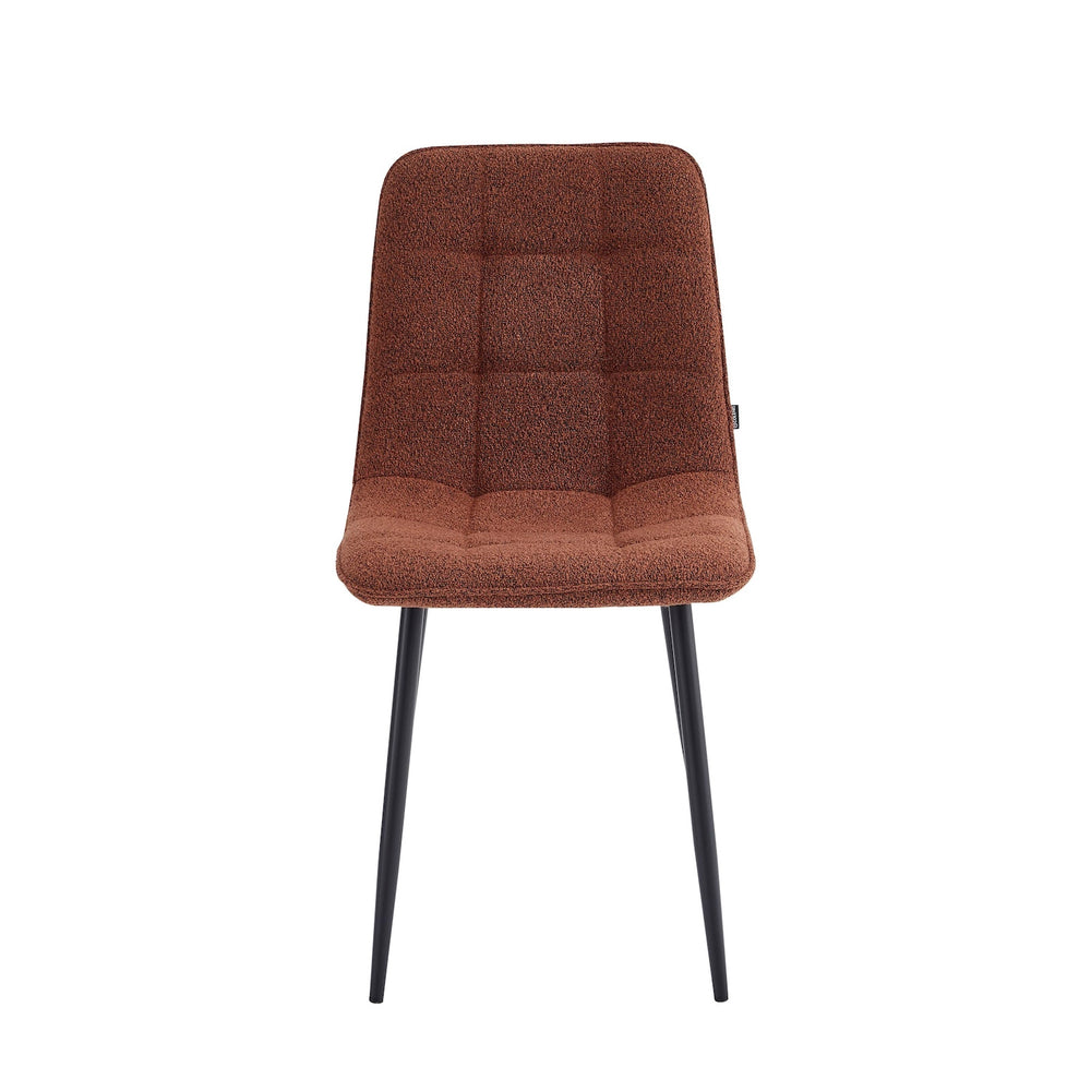 Ela Dining Chair - Bordeaux Bouclé