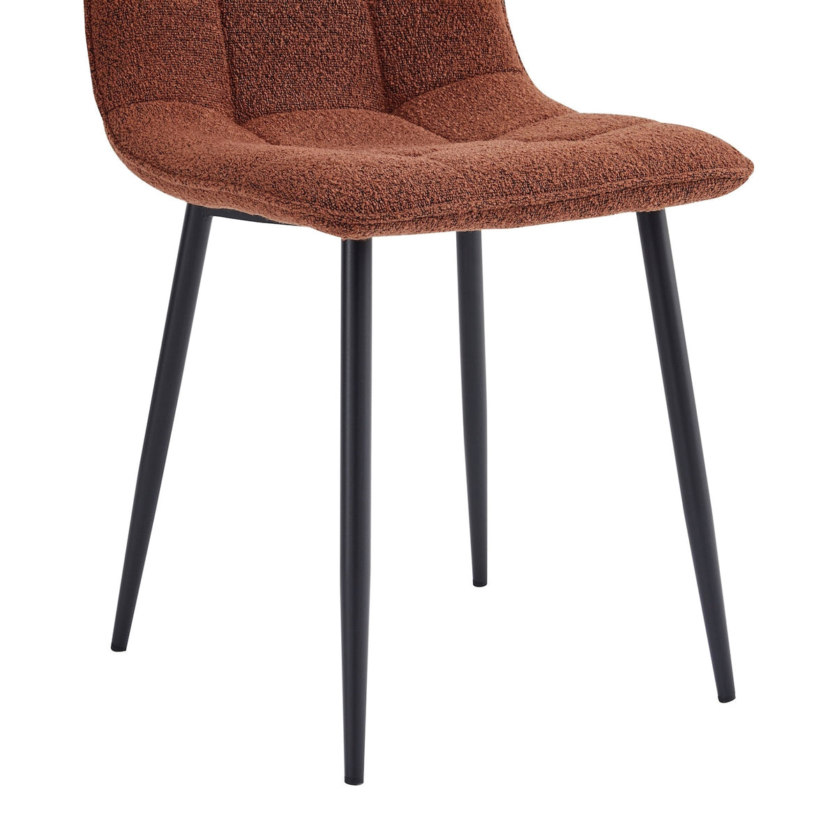 Ela Dining Chair - Bordeaux Bouclé