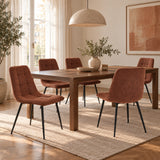Ela Dining Chair - Bordeaux Bouclé