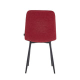 Ela Eetkamerstoel - Rood Linnen