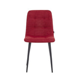 Ela Eetkamerstoel - Rood Linnen