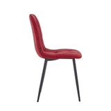 Ela Eetkamerstoel - Rood Linnen