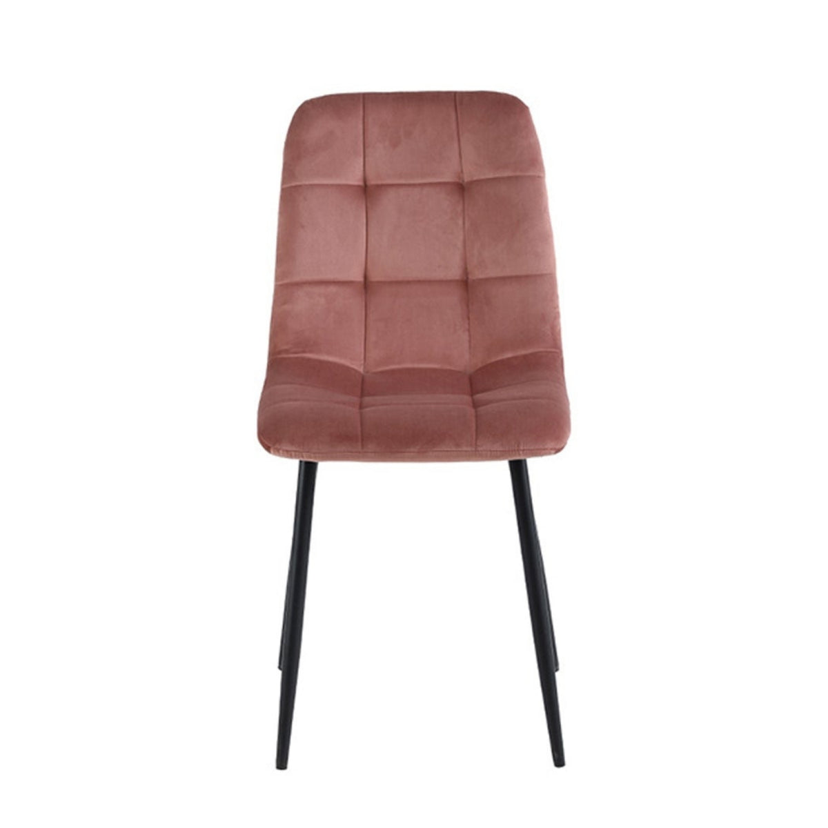 Chaise de salle à manger Ela - Velours rose