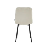 Chaise de salle à manger Ela - Bouclé blanc