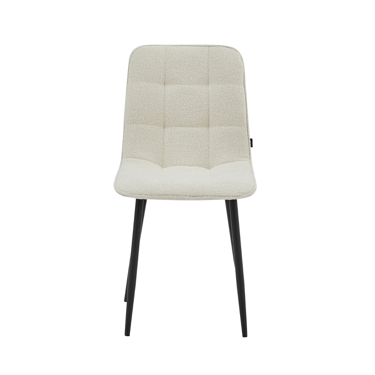 Chaise de salle à manger Ela - Bouclé blanc