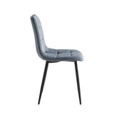 Ela Eetkamerstoel - Grijs Velvet