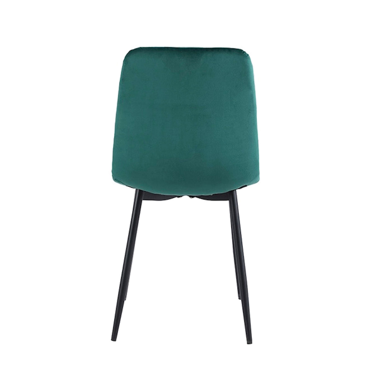 Chaise de salle à manger Ela - Velours vert