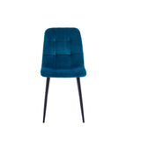 Ela Eetkamerstoel - Petrol Velvet