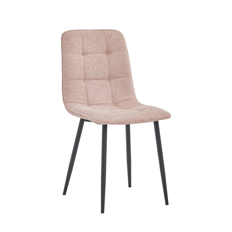 Chaise de salle à manger Ela - Lin rose