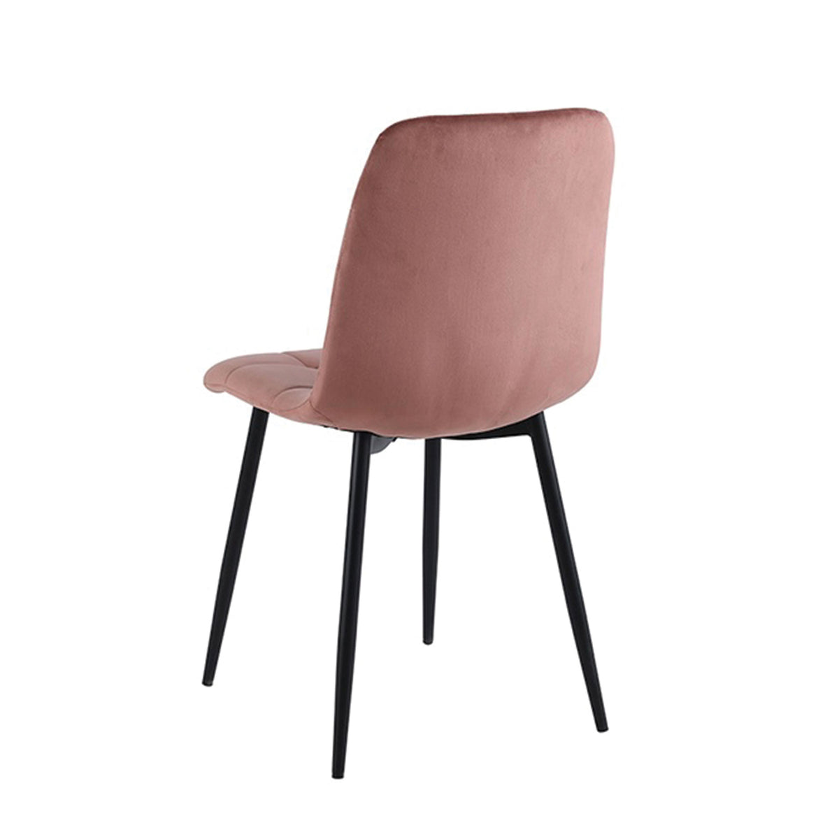 Chaise de salle à manger Ela - Velours rose