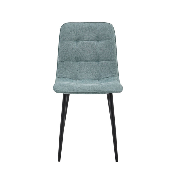 Ela Dining Chair - Turquoise Linen