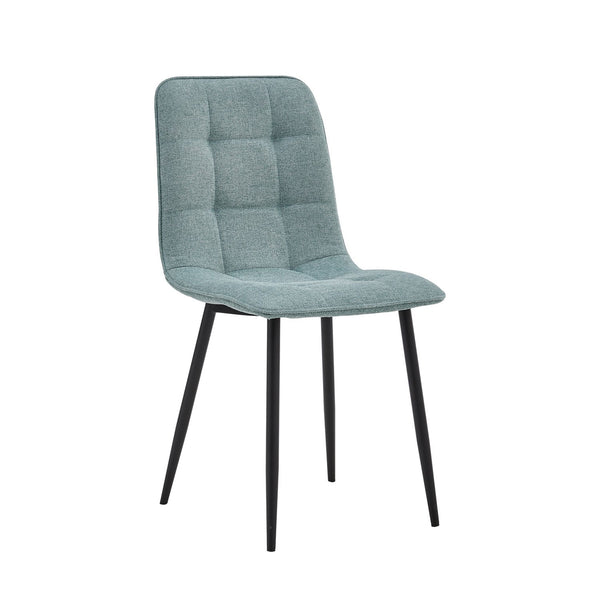 Ela Dining Chair - Turquoise Linen
