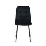 Chaise de salle à manger Ela - Velours noir