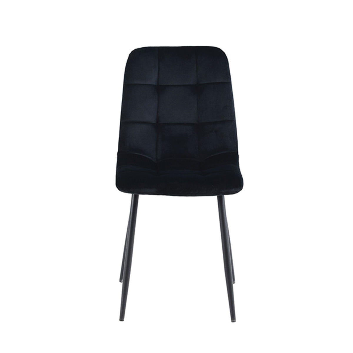 Chaise de salle à manger Ela - Velours noir