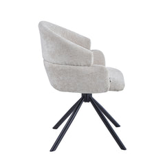 Elena Dining Chair – Beige Chenille
