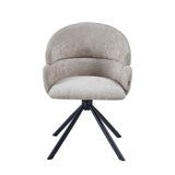 Elena Esszimmerstuhl - Taupe Chenille - 180° drehbar