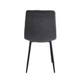 Chaise de salle à manger Eline - Microfibre anthracite