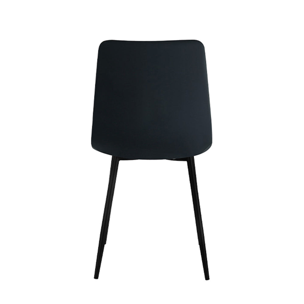 Chaise de salle à manger Eline - Velours noir