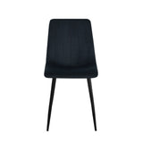Chaise de salle à manger Eline - Velours noir