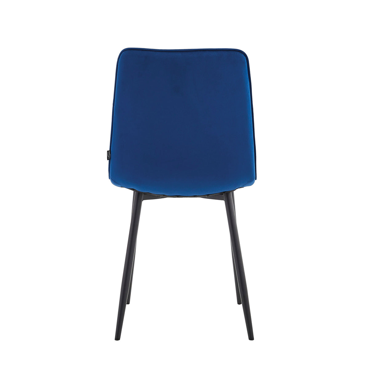 Chaise de salle à manger Elise - Velours bleu