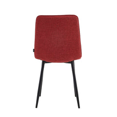 Esszimmerstuhl Elise – Bordeauxfarbenes Leinen