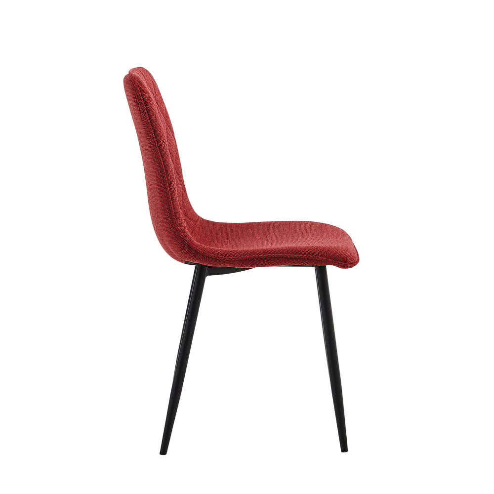 Chaise de salle à manger Elise - Lin Bordeaux
