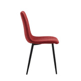 Chaise de salle à manger Elise - Lin Bordeaux