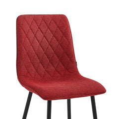 Esszimmerstuhl Elise – Bordeauxfarbenes Leinen