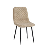 Elise Eetkamerstoel - Beige Microvezel