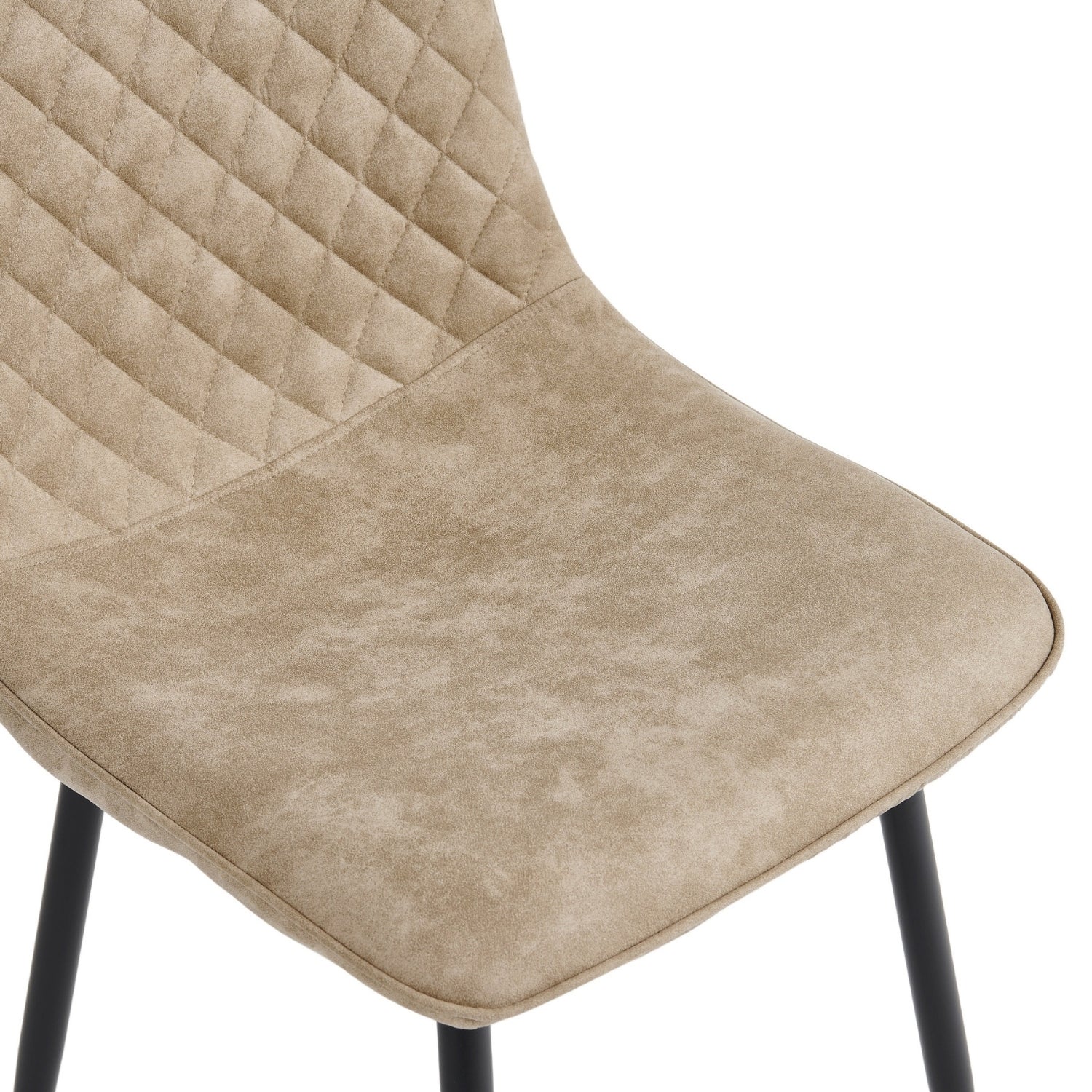 Elise Eetkamerstoel - Beige Microvezel