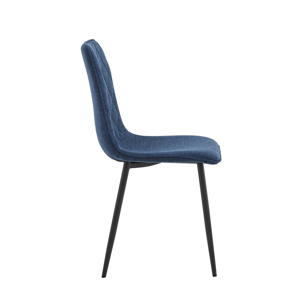 Chaise de salle à manger Elise - Lin turquoise