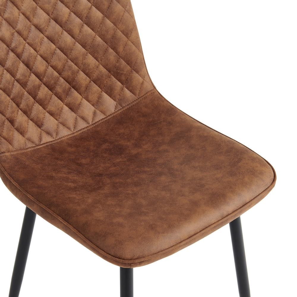 Elise Eetkamerstoel - Cognac Microvezel