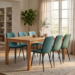 Elise Dining Chair - Green Linen