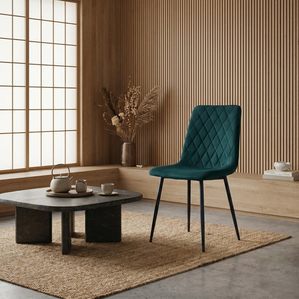 Elise Dining Chair - Green Velvet