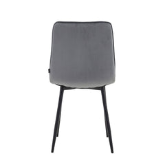 Elise Dining Chair - Grey Velvet