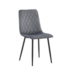 Elise Dining Chair - Grey Velvet