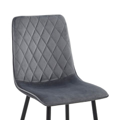Elise Dining Chair - Grey Velvet