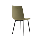 Chaise de Salle à Manger Elise - Vert Olive Velours