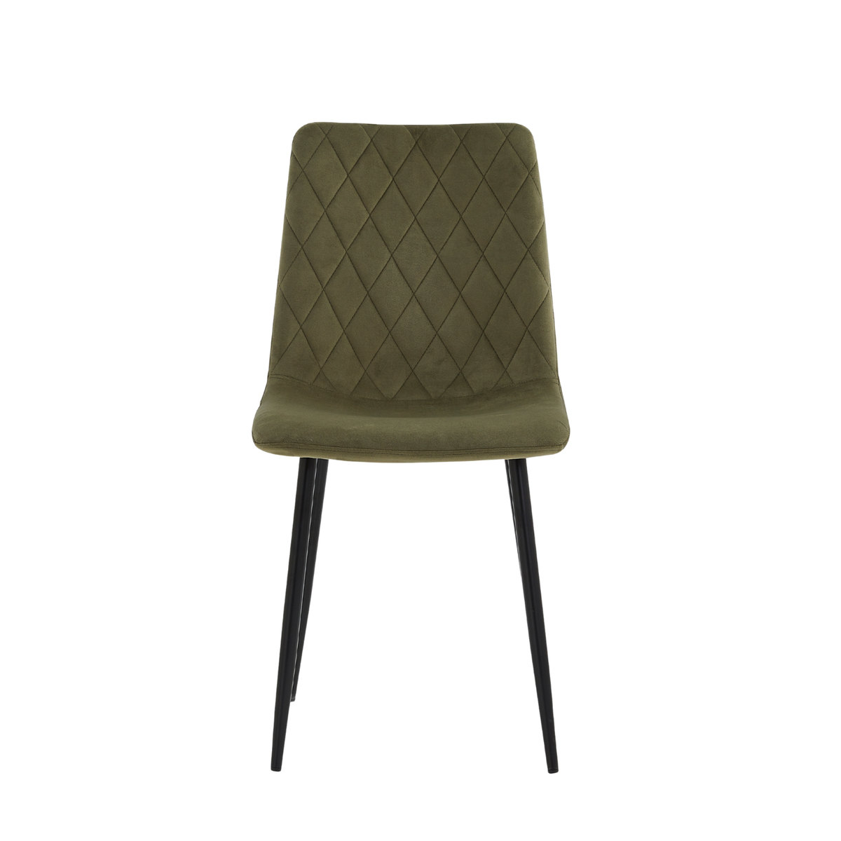 Chaise de Salle à Manger Elise - Vert Olive Velours