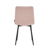 Elise Dining Chair - Pink Linen