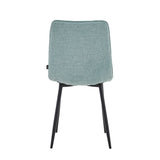 Elise Dining Chair - Turquoise Linen