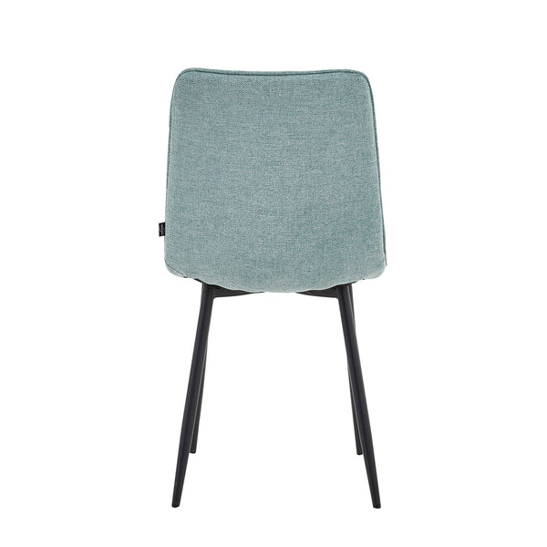 Chaise de salle à manger Elise - Lin turquoise