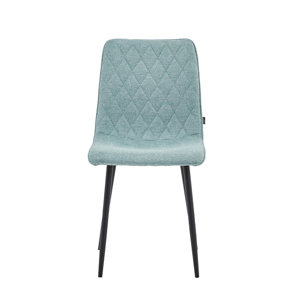Chaise de salle à manger Elise - Lin turquoise