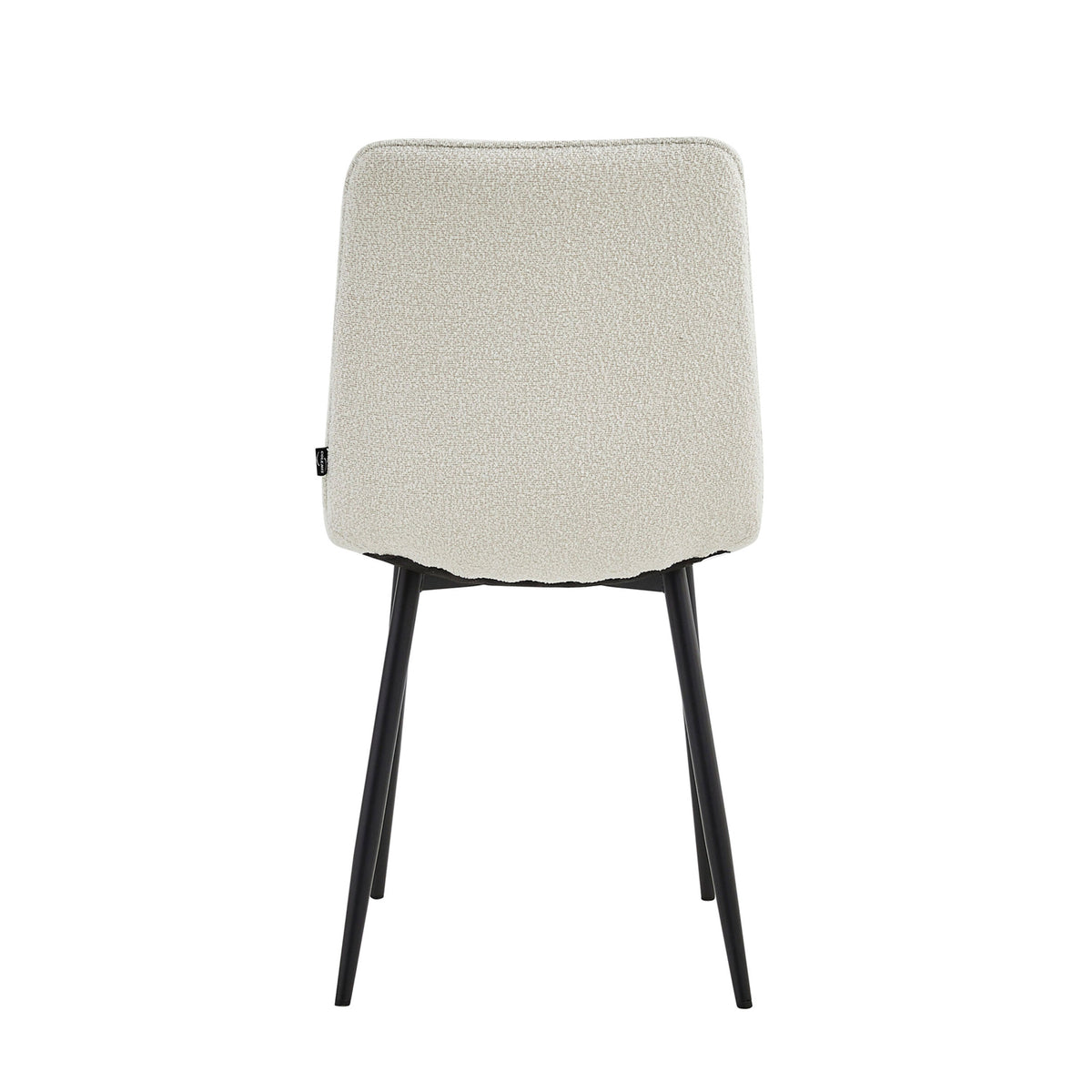 Chaise de salle à manger Elise - Bouclé blanc