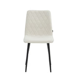 Chaise de salle à manger Elise - Bouclé blanc