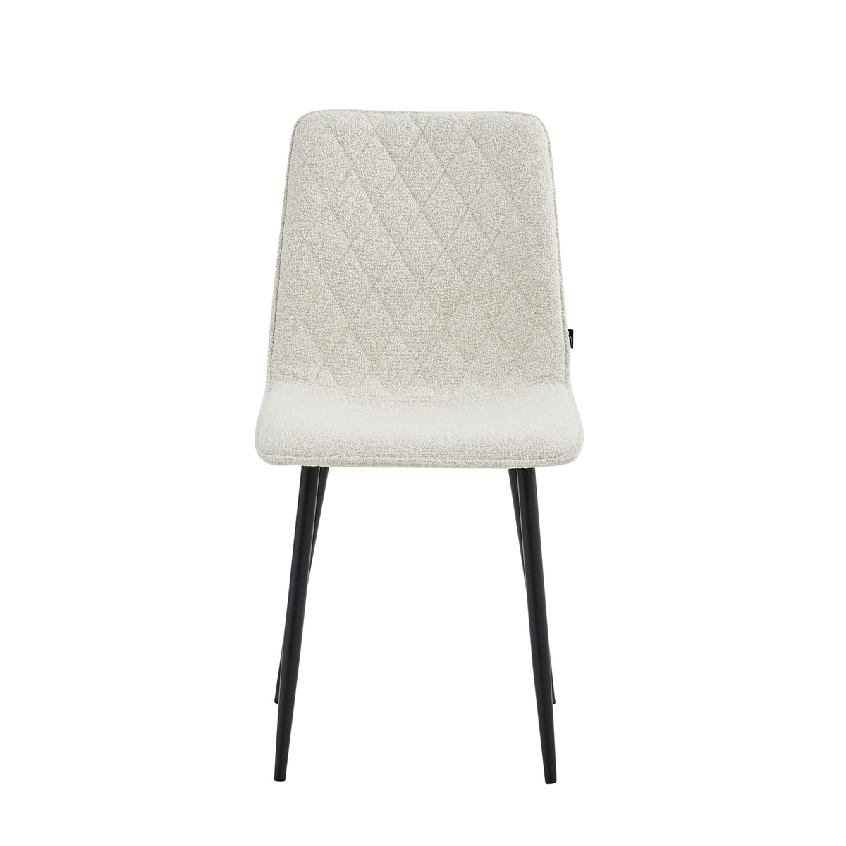 Chaise de salle à manger Elise - Bouclé blanc